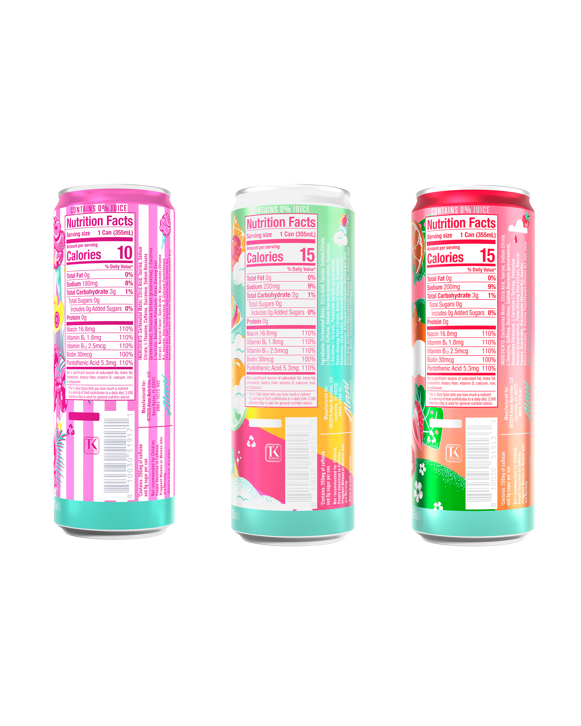 Energy Variety Pack - Dream Trio - Gym Bag Sparkling Energy Drink