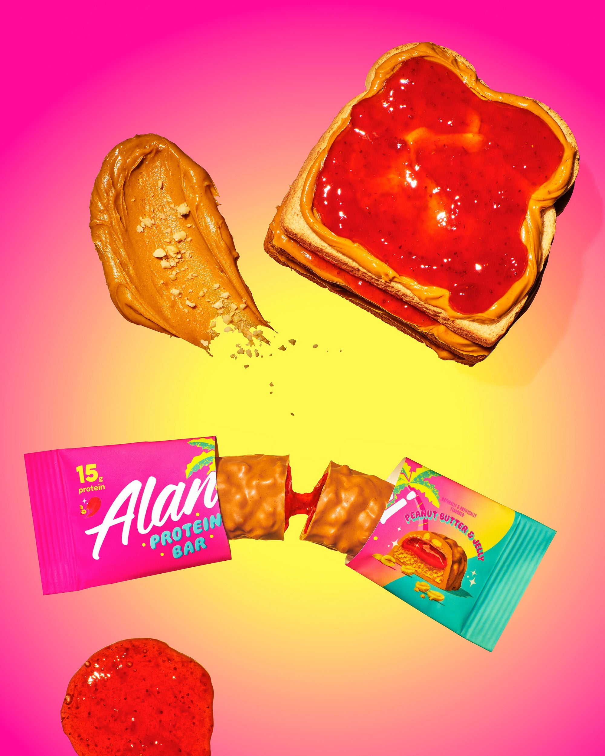 Protein Bar - Peanut Butter & Jelly - Daily Flavor Drink