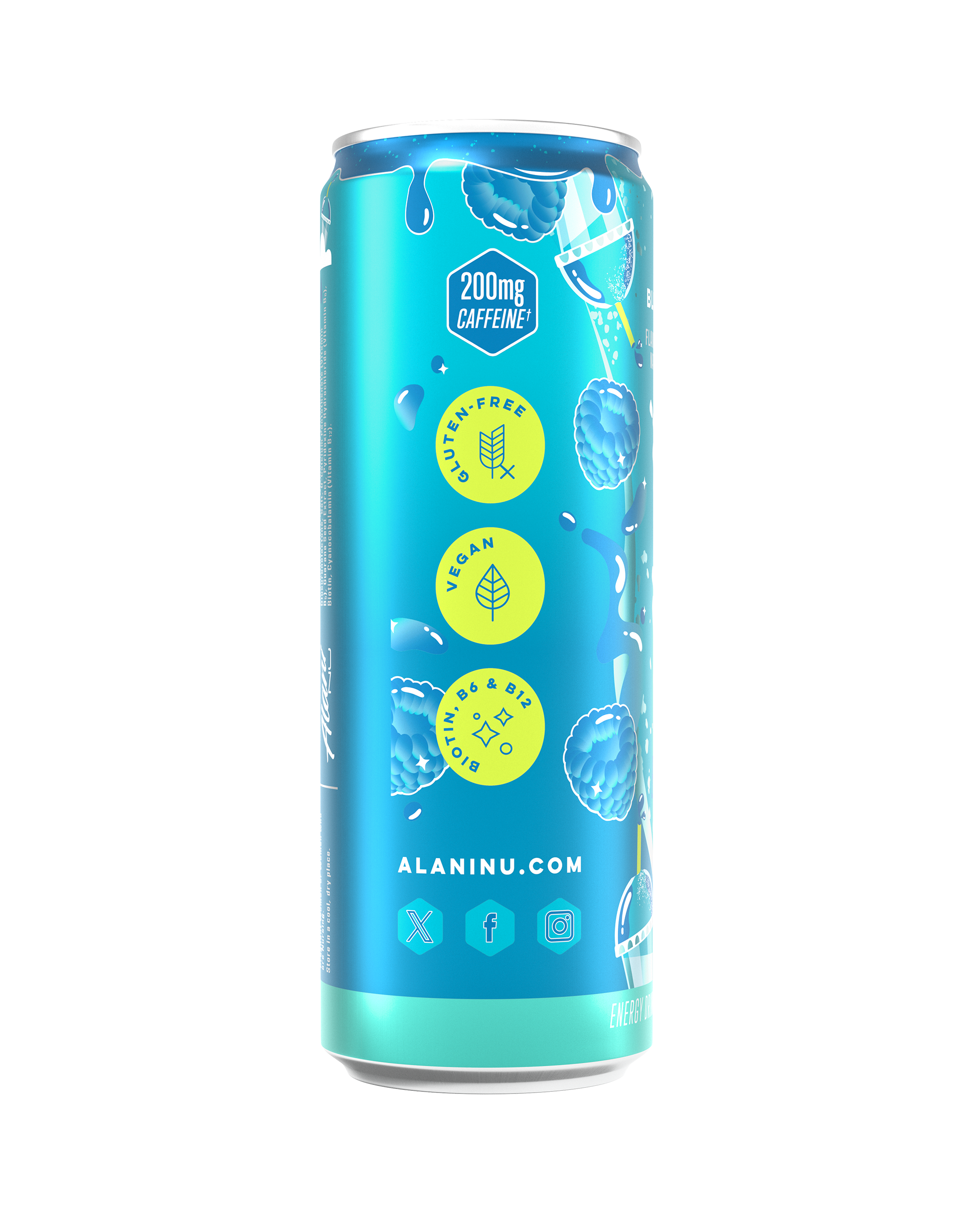 Energy Drink - Blue Slush - Bottle Ready Daily Drink Pack