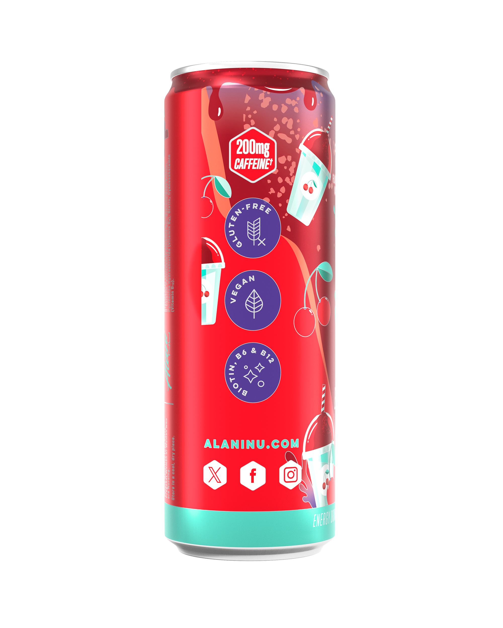 Energy Drink - Cherry Slush - Pantry Ready Hydration Drink Mix