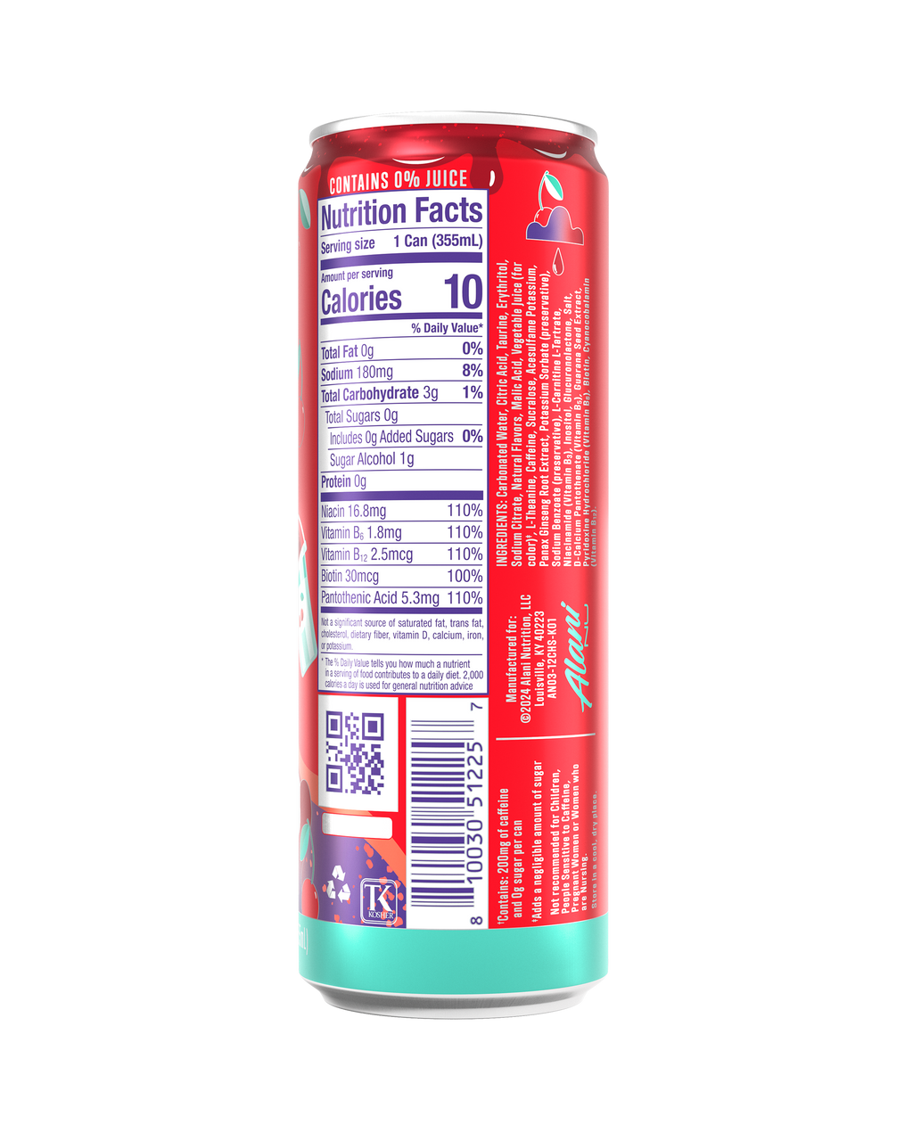 Energy Drink - Cherry Slush - Pantry Ready Hydration Drink Mix