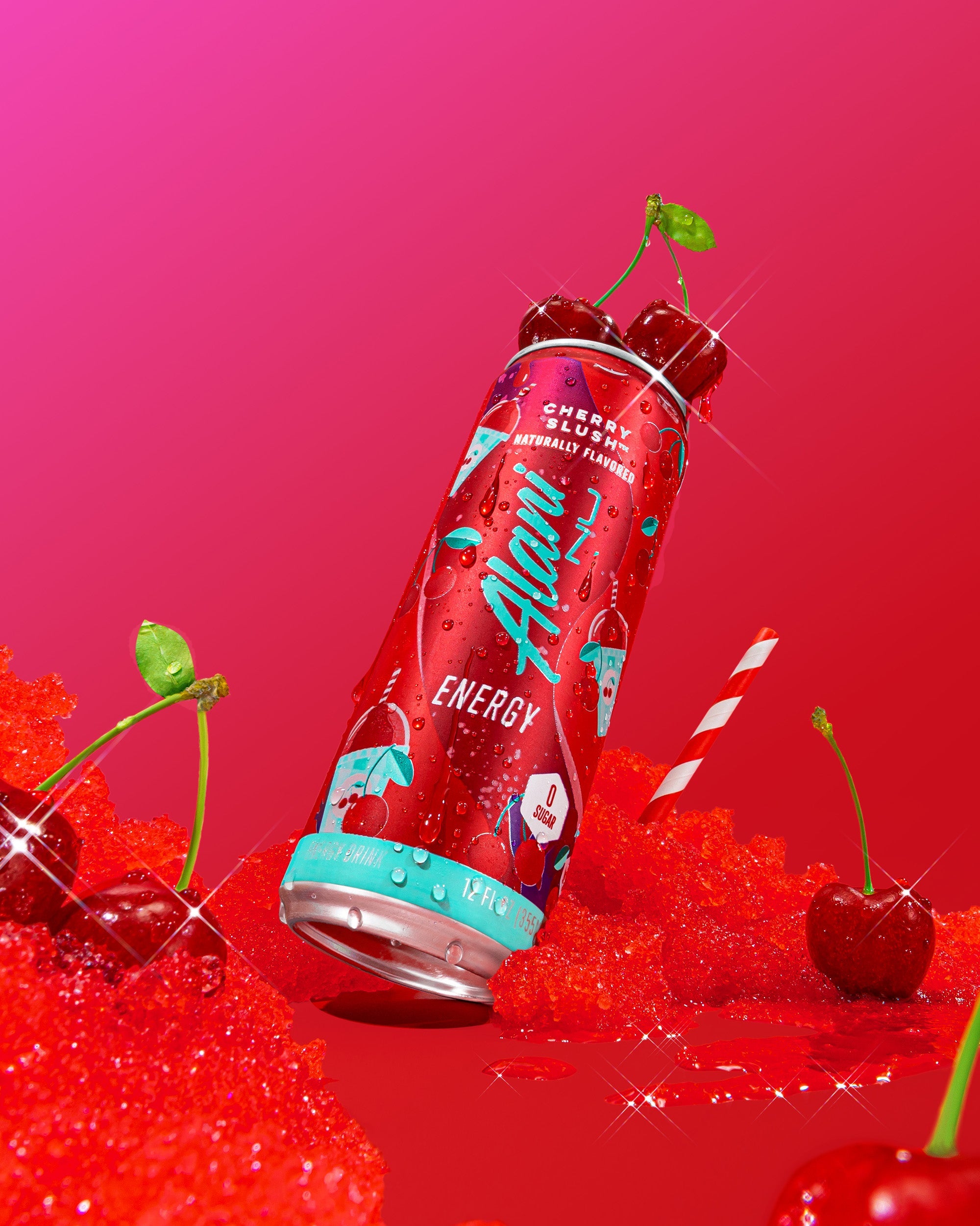 Energy Drink - Cherry Slush - Pantry Ready Hydration Drink Mix