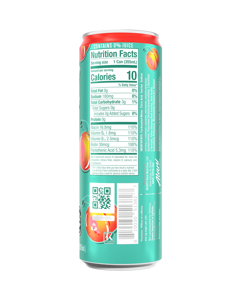 Energy Drink - Juicy Peach - Light Wellness Drink Mix