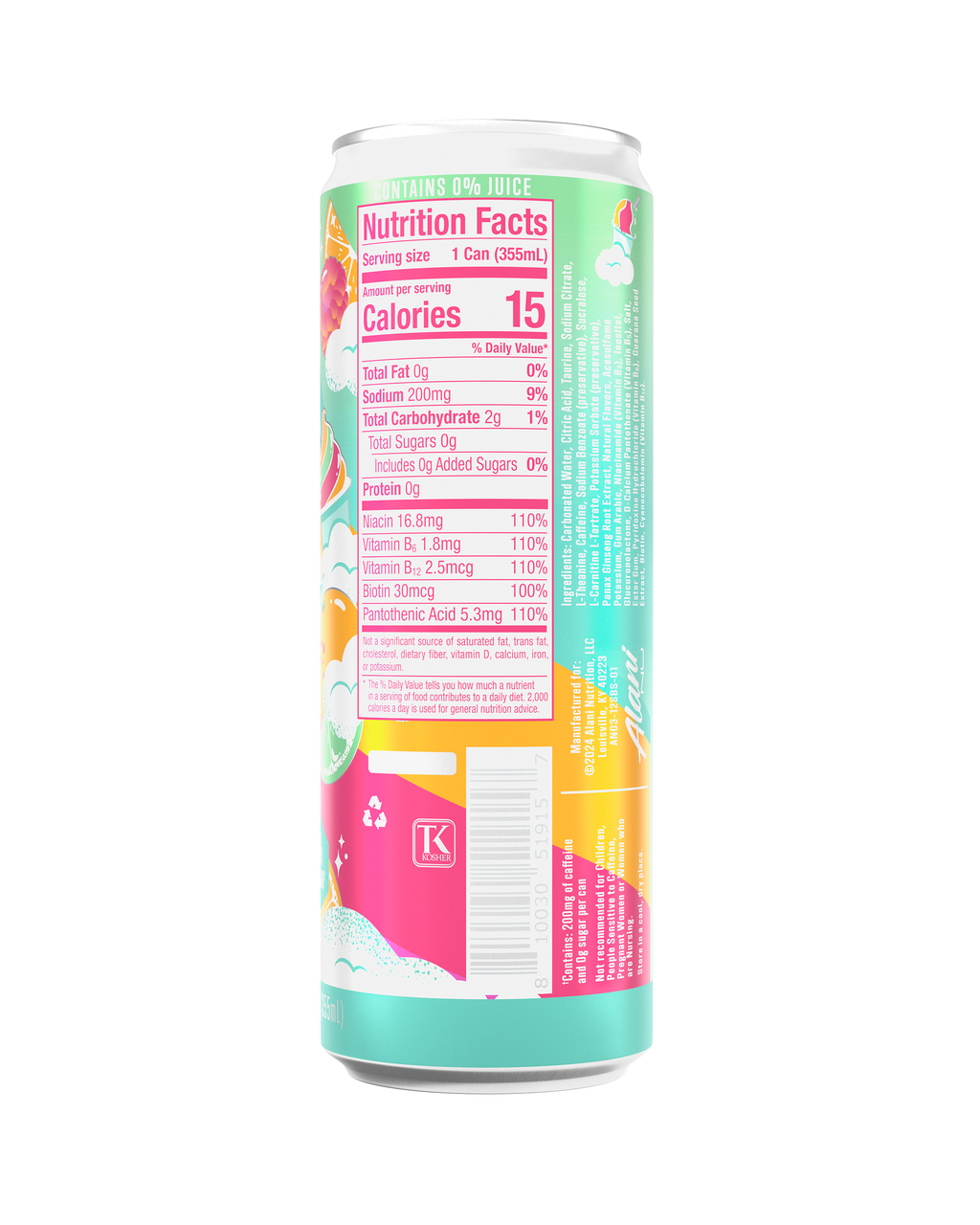 Energy Drink - Sherbet Swirl - Flavor First Shake Mix