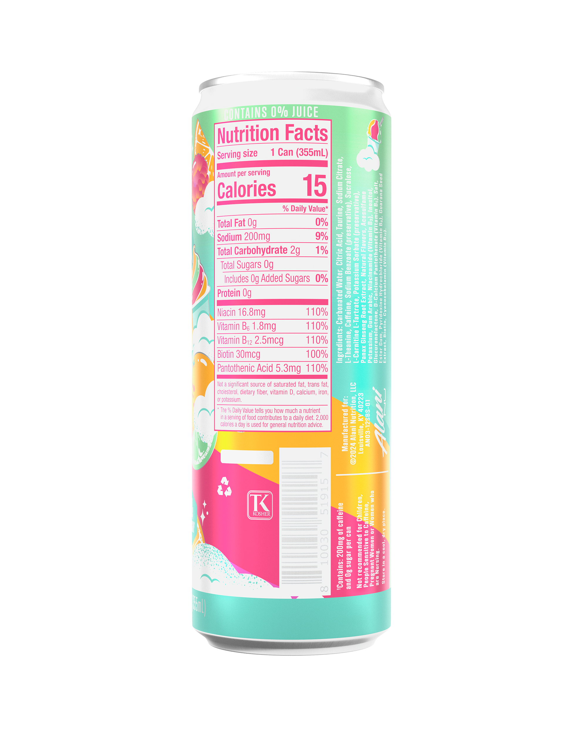 Energy Drink - Sherbet Swirl - Flavor First Shake Mix