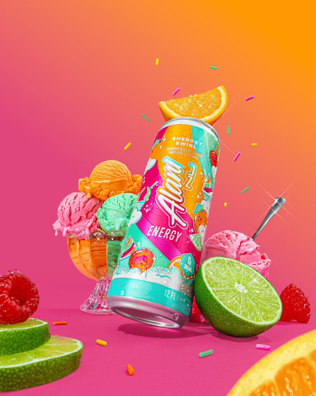 Energy Drink - Sherbet Swirl - Flavor First Shake Mix