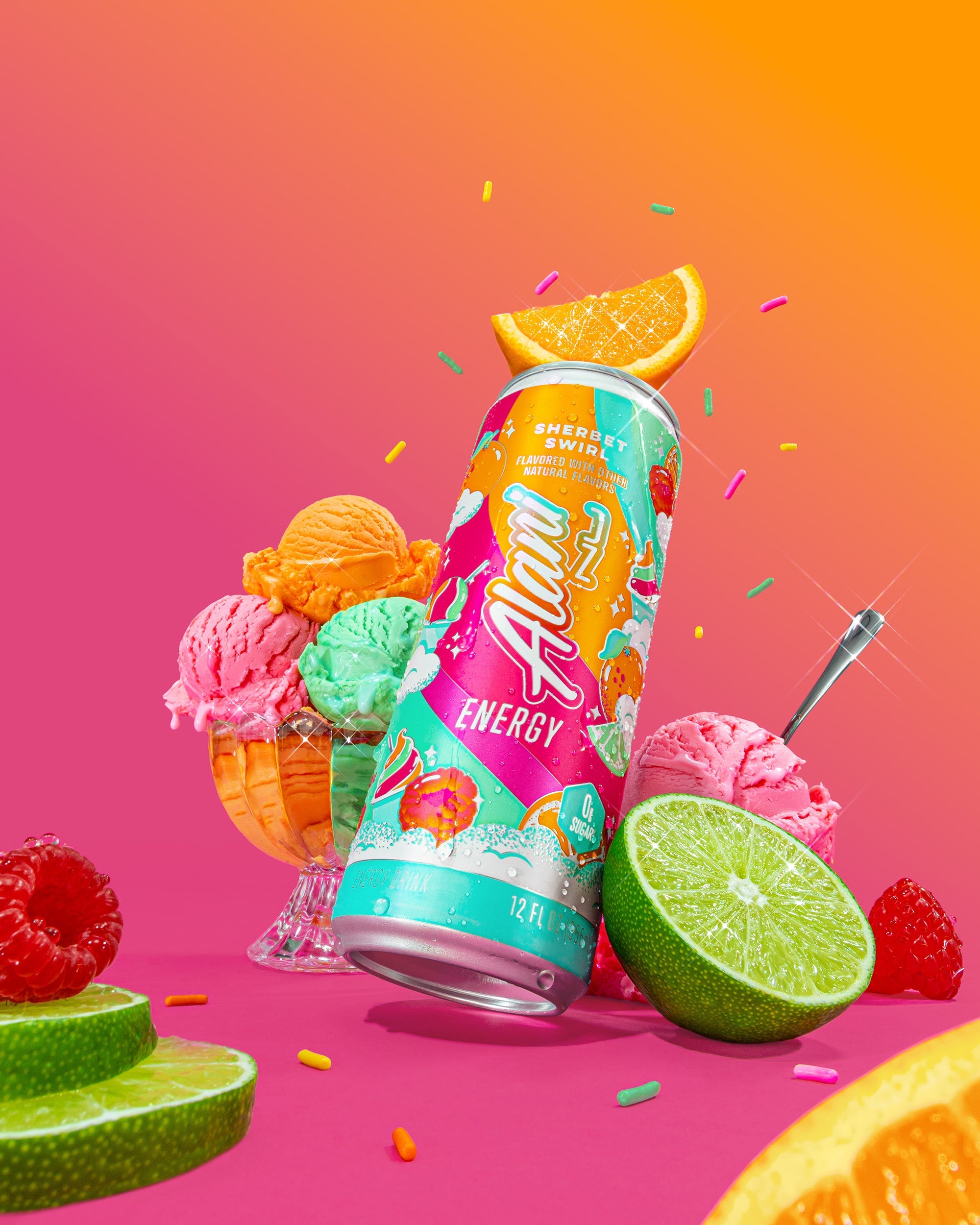 Energy Drink - Sherbet Swirl - Flavor First Shake Mix