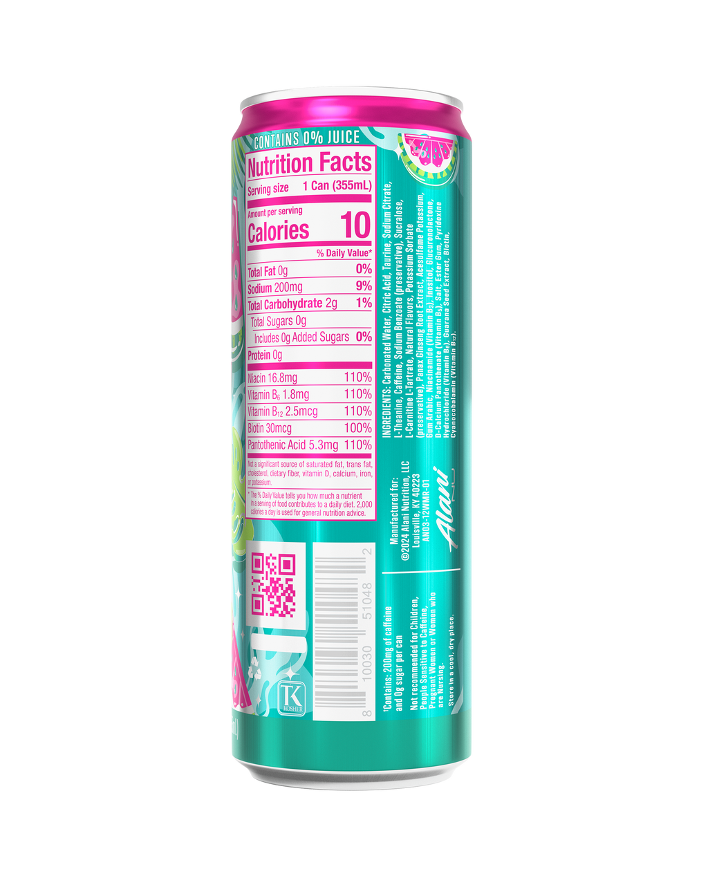 Energy Drink - Watermelon Wave - Clean Taste Powder Drink Mix