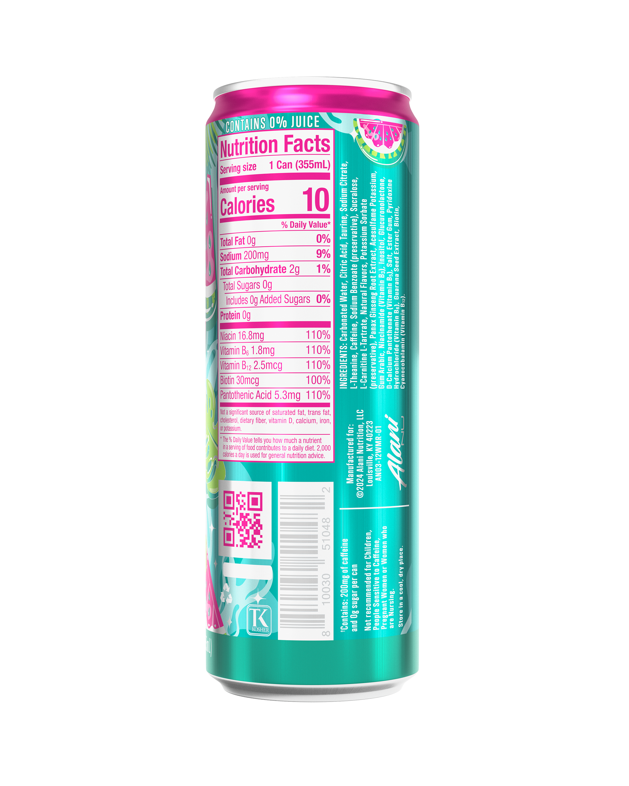 Energy Drink - Watermelon Wave - Clean Taste Powder Drink Mix