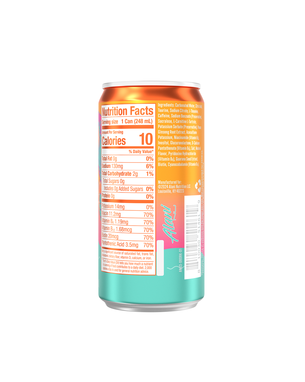 Mini Energy - Orange Kiss - Clean Taste On The Go Drink
