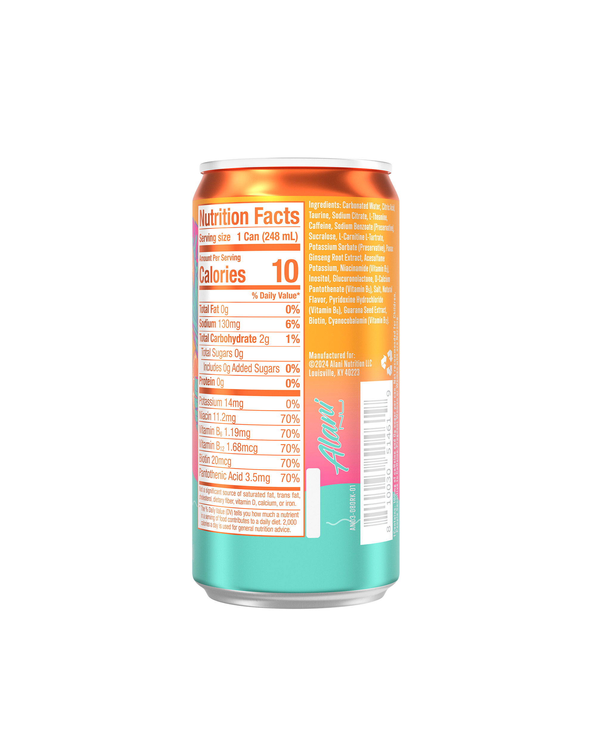 Mini Energy - Orange Kiss - Clean Taste On The Go Drink